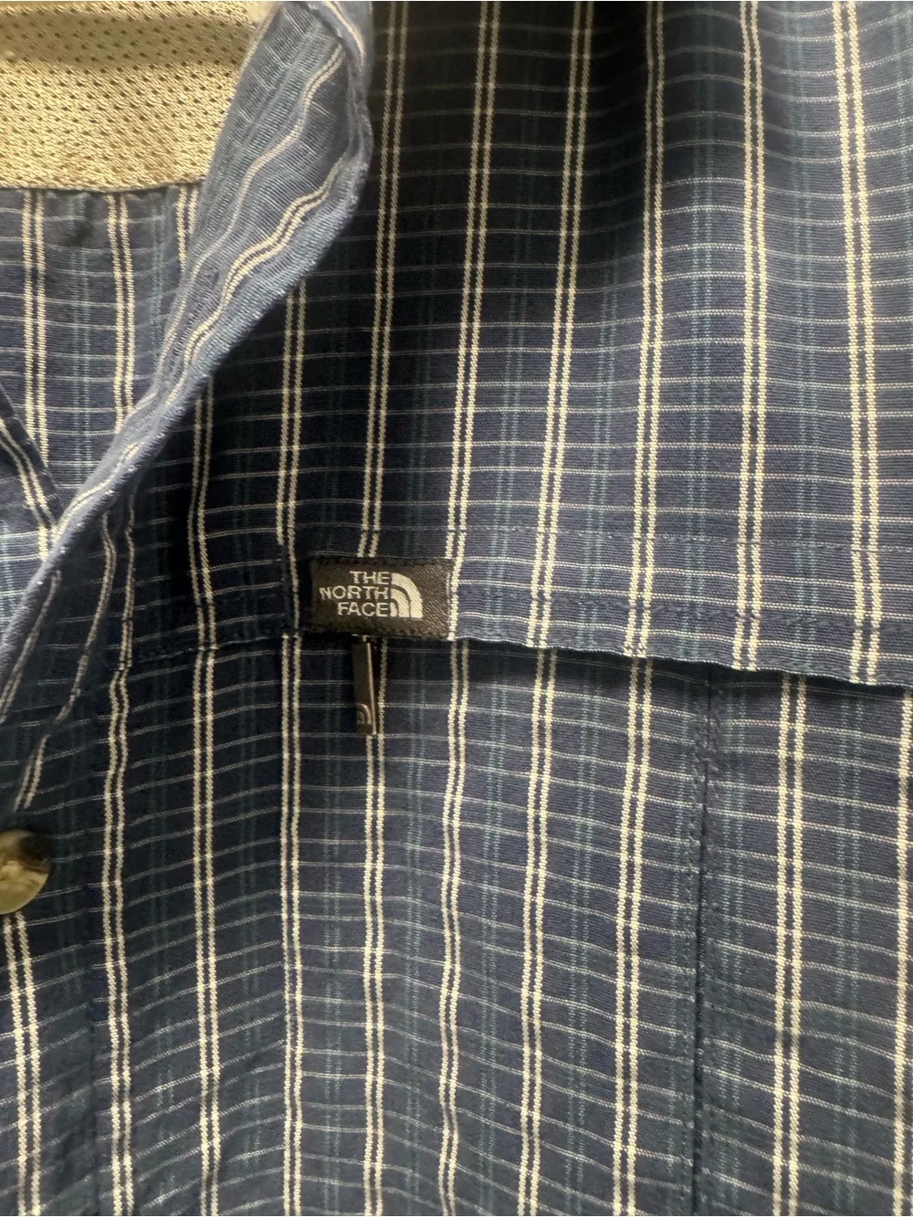 The North Face Blue Striped Casual Button-Down Shirt